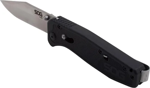 Miniatura 4 de SOG Flare Cuchillo Plegable y de Bolsillo con Apertura Asistida Tech Knife con Hoja de Borde Recto de Acero Inoxidable de 3.5 Pulgadas y Empuñadura