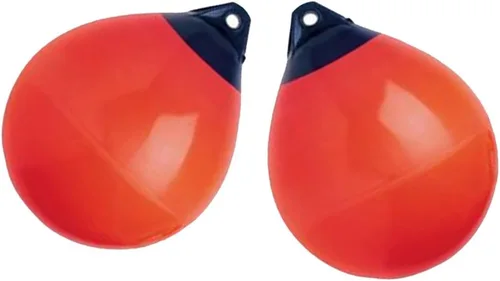 X-Haibei Par de Defensas de Barco Bola Redonda Boya de Ancla, Bola Amortiguadora de Muelle Protección de Escudo de Vinilo Inflable Boyas de Amarre
