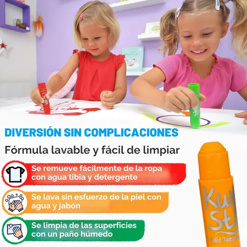 Miniatura 4 de The Pencil Grip pintura tipo témpera, sólida, Kwik Stix, de secado superrápido, en paquete de 12 (TPG-602)
