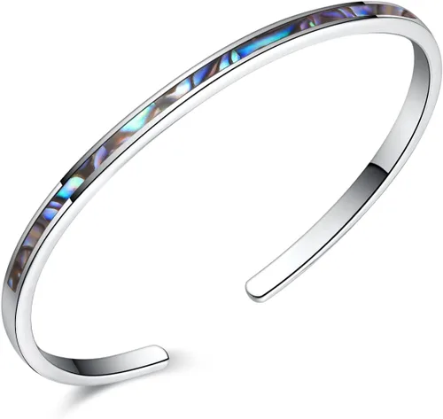 Miniatura 19 de CiNily Pulsera de ópalo para mujer, chapada en oro, hipoalergénica, con piedras preciosas abiertas