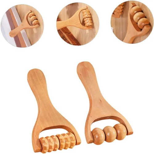 Miniatura 3 de Herramienta de masaje de pies de madera con rodillo, dispositivo de masaje de rodillo de pies definitivo para aliviar el dolor, herramientas