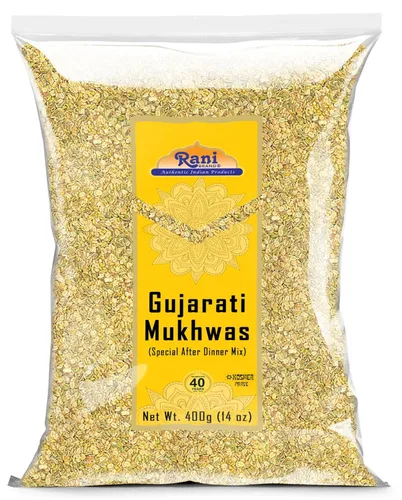 Rani Gujarati Mukhwas (Mezcla Especial para Después de la Cena) 400 g (14 oz) ~ Vegano | Kosher | Sin Colorantes | De Origen Indio