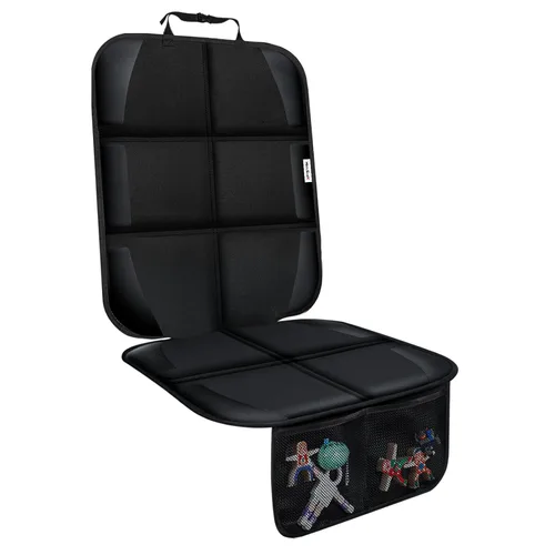 Miniatura 9 de Protector de asiento de automóvil para silla infantil, resistente al agua 600D, protege el asiento de las huellas del bebé, con respaldo Negro 2