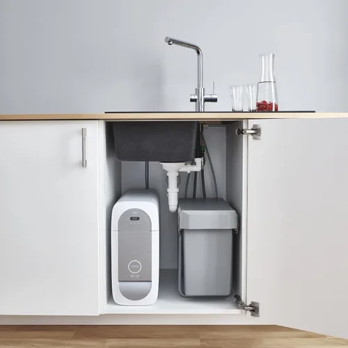Miniatura 7 de GROHE Blue Home Starter Kit (Kitchen Mixer with Filter Function, for Bubble Water, WLAN, Extendable L-Outlet), Chrome, 31927001