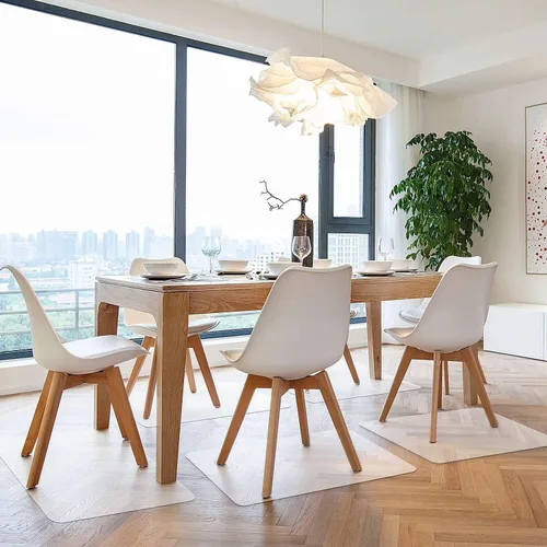 Miniatura 2 de Azadx, protección de tapete de piso transparente, multipropósito, para superficies duras, de 36 x 48 pulgadas para silla de oficina/escritorio