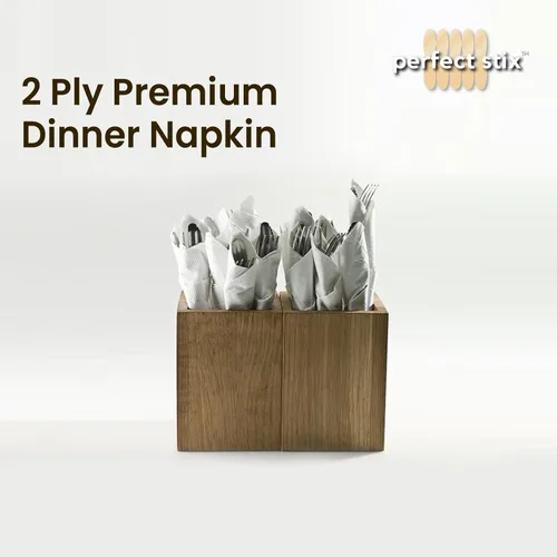 Miniatura 5 de Servilleta de cena premium de 2 capas 1/8 de pliegue (paquete de 100 unidades) 15 x 17 pulgadas