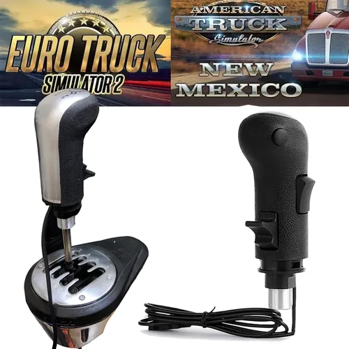 Miniatura 7 de Obokidly Upgrade USB Gearshift Knob Modification Steering Wheels Accessories Support G29 G27 G25 Compatible with PC for ATS & ETS2 Racing Shifter