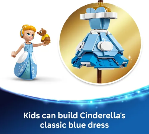 Miniatura 3 de LEGO Disney Princess Vestido de Cenicienta - Juguete para niños con personaje Minidoll - Divertido juguete de construcción para niñas y niños de 9