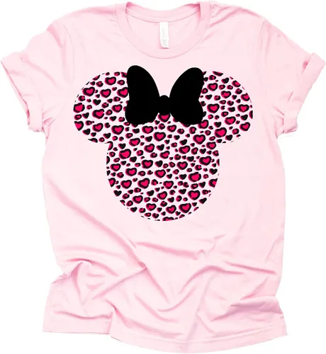Leopardo, Minnie Camisa, Cheetah Minnie Camisa, Animal Kingdom, Camisa Safari Casual Manga Corta Camisa