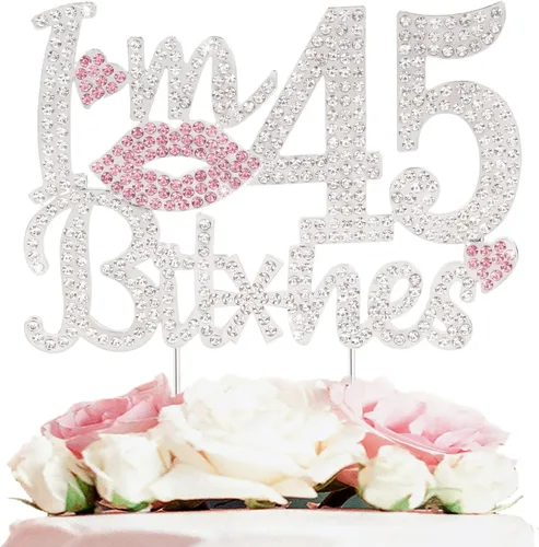 Miniatura 14 de ¡Soy el topper de pastel de cumpleaños número 15 divertido en oro y rosa con strass - ¡Feliz cumpleaños número 15, saludos a los quince años!