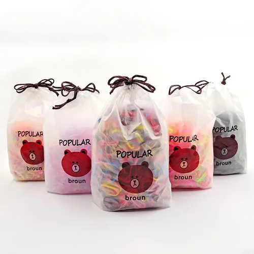 Miniatura 6 de 2000pcs bandas de goma elásticas para el cabello. Mini bandas de goma para el cabello. Banda de goma desechable (color común)