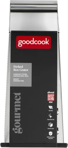 Miniatura 7 de GoodCook Gourmet - Rallador de caja de 4 lados, acero inoxidable, cuchillas grabadas con filo, base antideslizante