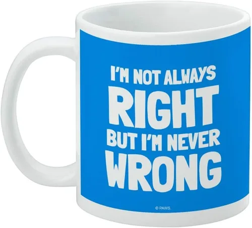 Miniatura 3 de Garfield and Odie I'm Never Wrong - Taza de café de cerámica, tazas de regalo novedosas para café, té y bebidas calientes, 11 onzas, color blanco