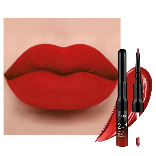 Miniatura 21 de evpct 3 Piezas Delineador de Labios Mate Ciruela Oscuro Morado Rosa Rojo Oscuro y Juegos de Lápiz Labial Líquido para Mujeres de Larga Duración
