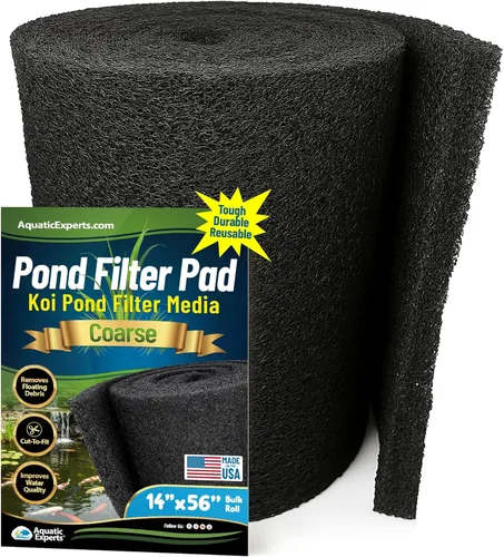 Miniatura 21 de Aquatic Experts Almohadilla de filtro clásica para estanque Koi FINE – Filtro de estanque en rollo blanco a granel, filtros de estanque ultra