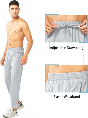 Miniatura 4 de NORTHYARD Pantalones deportivos para correr para hombre, ligeros, de secado rápido, para gimnasio, deportes activos, entrenamiento en pista
