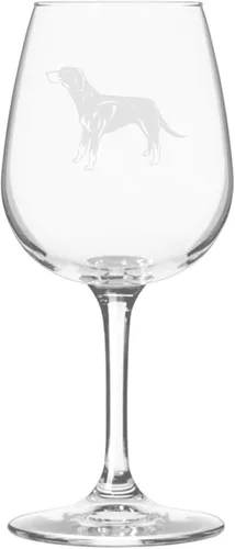 Miniatura 223 de Copa de vino de 12.75 onzas con diseño de perro grabado