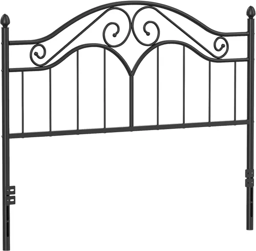 Miniatura 12 de Elephance Cabecero para Marco de Cama Tamaño Queen, Cabecero de Metal de Cama con Plataforma Vintage Únicamente, Altura Ajustable, Resistente