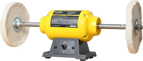 Pulidora de banco de doble velocidad 1.8/3.1A, máquina pulidora de joyería de 8 pulgadas, pulidora de banco de potencia de 1725/3450 RPM con 2