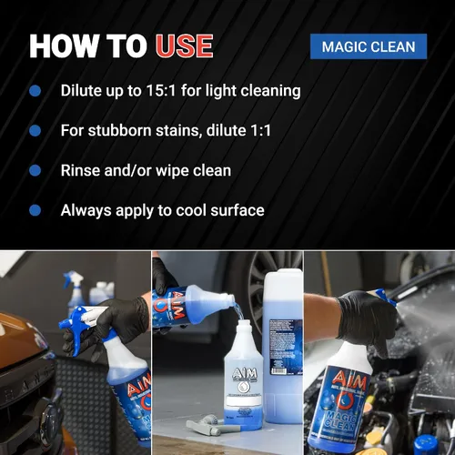 Miniatura 4 de AIM Chemicals Magic Clean - Limpiador multiusos para detalles industriales y de automóviles, limpia automóviles, camiones, SUV, barcos, caravanas