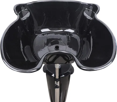 Miniatura 7 de Fregadero de lavado de cabello, lavabo de champú profundo de altura ajustable para salón de belleza, lavabo con manguera de drenaje para el hogar
