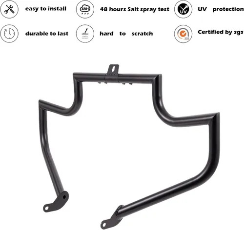 Miniatura 2 de Kinglemc, protector para motor, barra de choque Highway Freeway para Harley Davidson Softail FL Deluxe Fat Boy Slim Heritage Springer Classic Cross