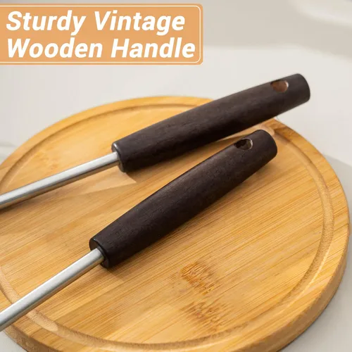 Miniatura 3 de FJNATINH Utensilios de cocina - Espátula, cucharón, cuchara espumadora, espátula ranurada - Juego de 4 utensilios de wok de acero inoxidable