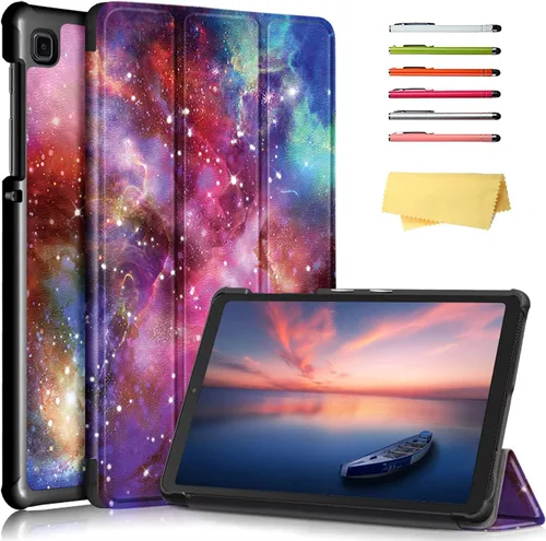 Miniatura 23 de Funda para Samsung Galaxy Tab A7 Lite de 8.7 pulgadas modelo 2021 (SM-T220/T225/T227), soporte de visión multiángulo, cartera delgada con bolsillos