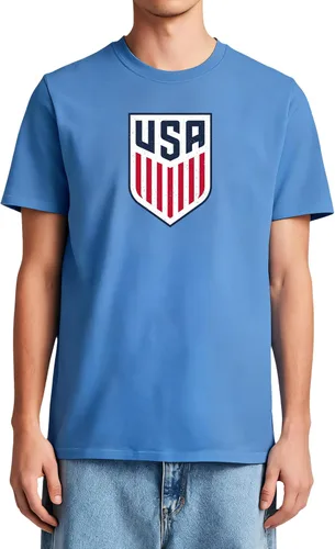 Miniatura 13 de Icon Sports Camiseta de algodón con licencia oficial de la Federación de Fútbol de Estados Unidos, unisex