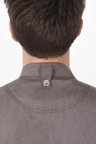 Miniatura 8 de Chef Works Abrigo de chef Hartford para hombre
