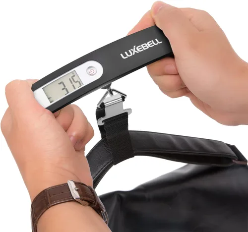 Miniatura 9 de Balanza digital de equipaje de regalo para maleta de viajero Balanza de peso de mano 110lbs
