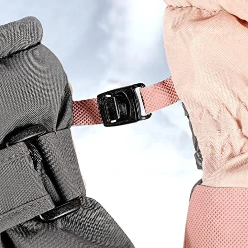 Miniatura 8 de JJZS Guantes de nieve de esquí de invierno para hombres, mujeres, jóvenes Guantes de calentamiento de manos impermeables para pantalla táctil
