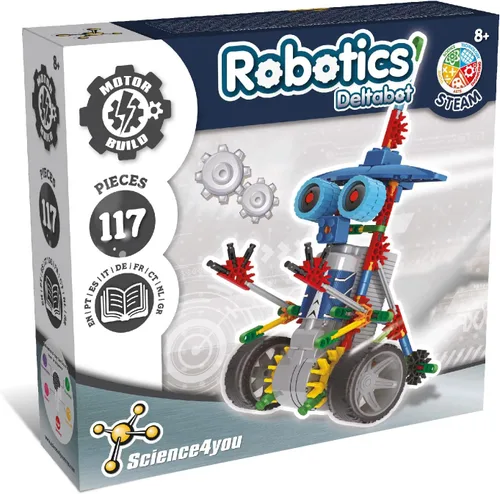 Miniatura 11 de Science4you Robotics Alfabot - Kit de construcción de robots para niños, 238 piezas, construye tus propios robots y hazlos mover, 3 robots