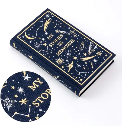 Miniatura 5 de DESIGNPHIL Midori 12880006 - Diario, 1 página por día, libros occidentales, patrón de estrellas