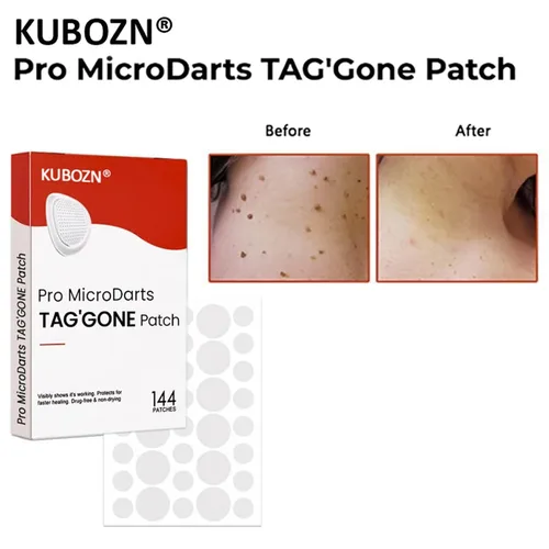 Miniatura 5 de KUBOZN Pro MicroDardos Patch, hidrocoloide con ácido salicílico, 144 unidades, cubierta invisible contra manchas (1 caja)