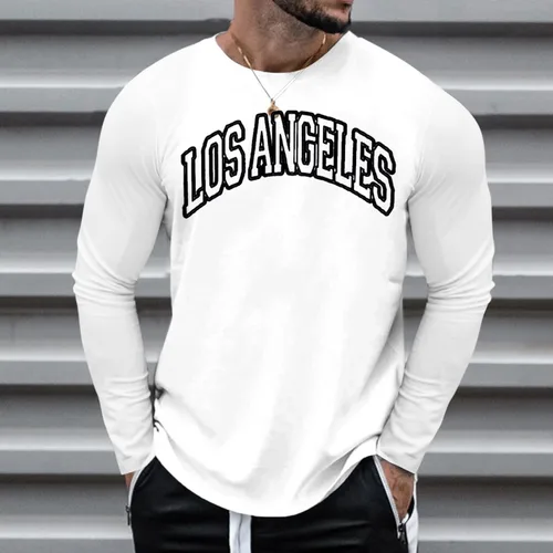 Miniatura 3 de Tshirt for Men Crew Neck Casual Long Sleeve Lightweight Thermal Relaxed Fit Tees Trendy True Comfort Tops