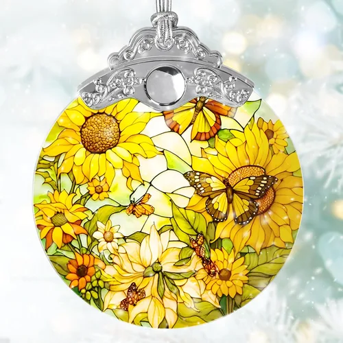 Miniatura 22 de Jocidea Adorno de mariposa atrapasoles de vidrieras para Navidad, vacaciones, decoración de árbol, decoración del hogar y regalos