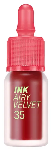 Miniatura 27 de Peripera Ink Airy Velvet - Tinte labial de alta pigmentación, ligero, suave, hidratante (030 WAKE UP CHERRY)