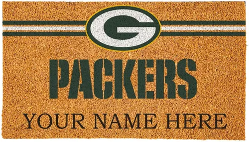 Miniatura 13 de Team Sports America Tapete de entrada de la NFL 28 x 16 pulgadas Escotilla cruzada en relieve Parte trasera antideslizante Decoración