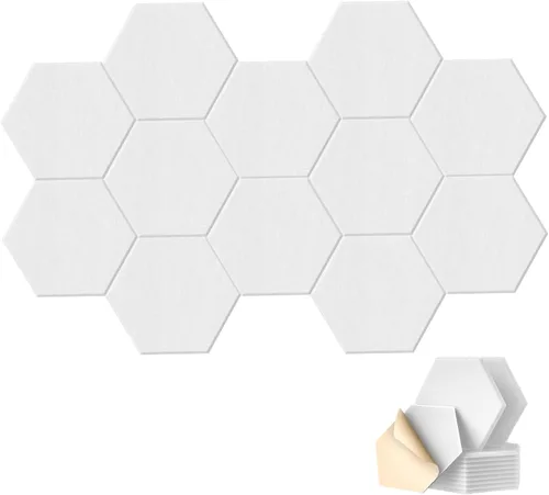 Miniatura 11 de HONORIA Paquete de 8 Paneles Acústicos de Arte de 48X32 Pulgadas Paneles Absorbentes de Sonido, Paneles de Pared Autoadhesivos a Prueba de Sonido