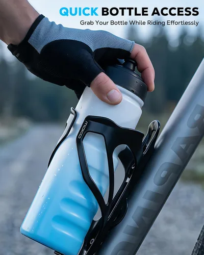 Miniatura 5 de MoKo Soporte para botella de agua para bicicleta con ranura para rastreador, para botellas de 2.56 a 2.76 pulgadas