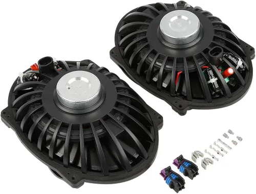Miniatura 6 de TCMT Alforjas rígidas de 5 x 7 pulgadas, tapas de altavoz con altavoz y forros, inserto de alfombra para modelos Harley Touring CVO Road Glide Road