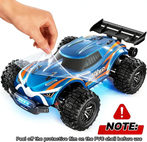 Miniatura 6 de Autos RC rápidos sin escobillas 1/16 para adultos, auto de control remoto todoterreno máximo de 64 KM/H - Camiones monstruo RC todoterreno de alta