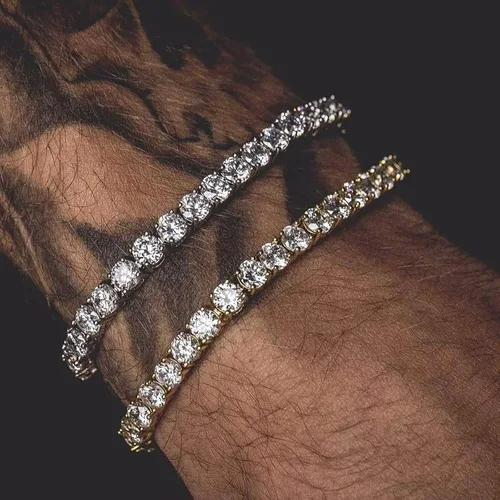 Miniatura 6 de Harry and Henry Pulseras de perlas de 3 capas para mujer, pulsera de diamantes de imitación brillantes, pulsera abierta de perlas de cristal