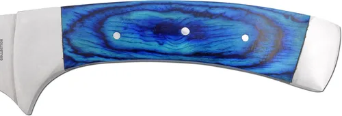 Miniatura 4 de Colección de acero inoxidable Mango de madera Hacha al aire libre Caza Camping Hacha (azul) 512 0