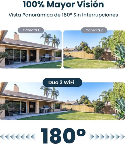 Miniatura 3 de Cámara de seguridad REOLINK WiFi de 16MP para exteriores, ángulo ultra amplio de 180°, Duo 3 WiFi, Wi-Fi 6 de 2.4/5GHz, detección inteligente