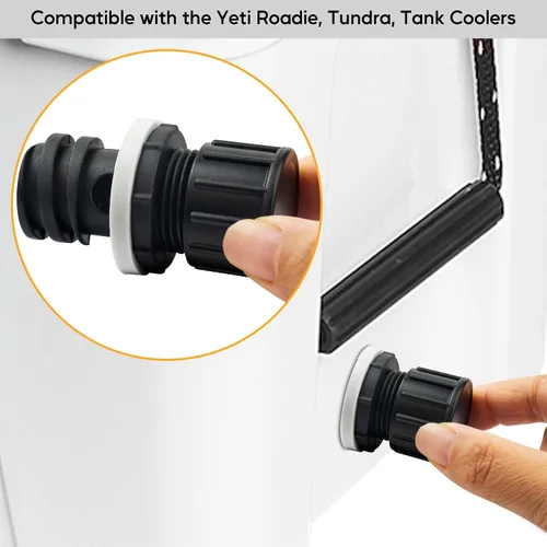 Miniatura 5 de Conexión de manguera de tapón de drenaje más fresco, reemplazo de enchufe enfriador compatible con enfriadores Yeti Roadie, Tundra y tanque