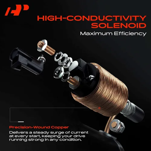 Miniatura 3 de A-Premium Motor de arranque compatible con Chevy Impala, Monte Carlo, Camaro y Buick Lacrosse, Regal, Lesabre y Pontiac Grand Prix, V6 3.8L, 12V