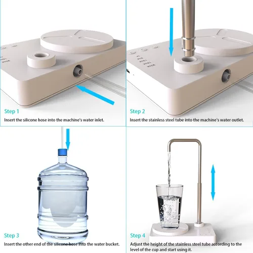 Miniatura 3 de Despachador de agua de escritorio - Botella de agua inteligente de escritorio, bomba de agua automática para dispensador de agua universal, bomba