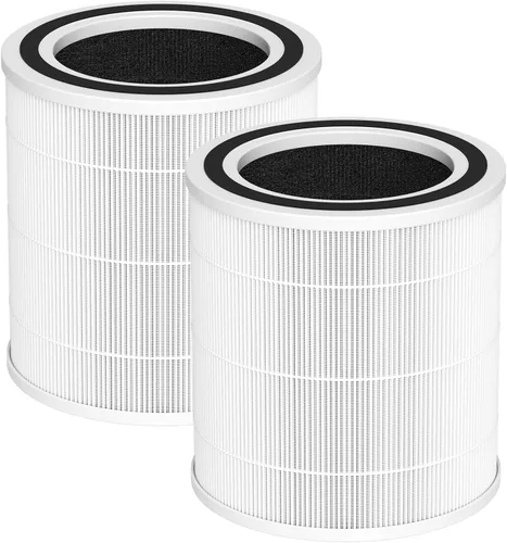 Paquete de 2 filtros de repuesto para purificadores de aire AC400 compatibles con Purivortex AC400, filtro de repuesto AC400 para habitación grande